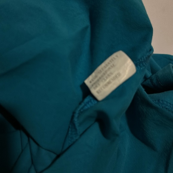 Fuson Men's XXL Teal Polo Black White Stripe Collar - Picture 5 of 5